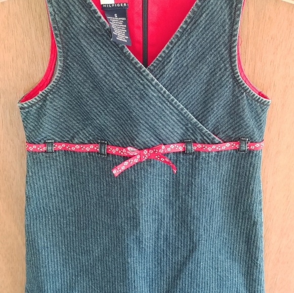 TOMMY HILFIGER DENIM DRESS Jeans Girl Size 5 - Picture 3 of 4